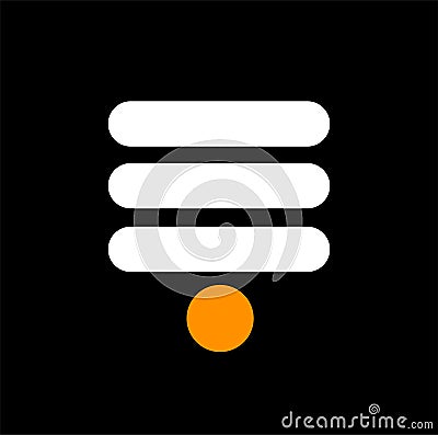 Hindu chandan tilak vector icon Vector Illustration