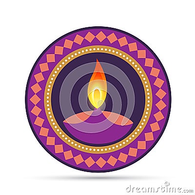 Hindu diwali festival Vector Illustration