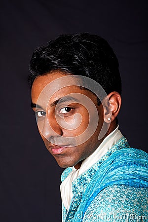 Hindu face Stock Photo