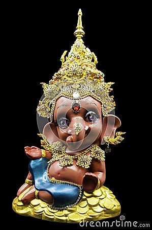 Hindu ganesha.ganesha kid. Stock Photo