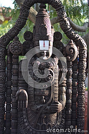 Hindu god-lord Venkateshwara swami Stock Photo