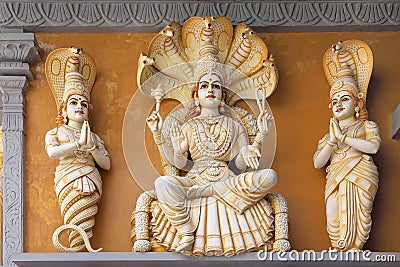 Hindu God Patanjali Statue Stock Photo