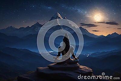 Hindu god Shiva Stock Photo