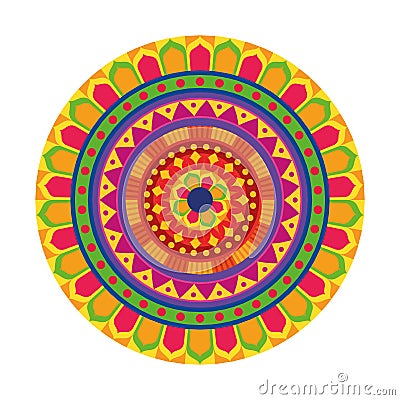 hindu mandala decoration Vector Illustration