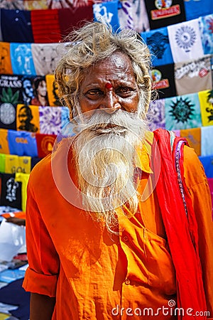 Hindu monk Editorial Stock Photo