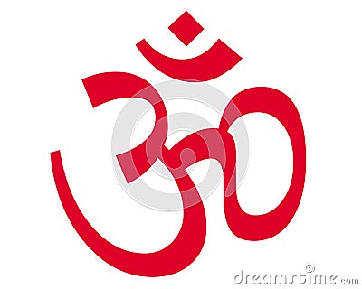 Hindu religious symbol Stock Photo