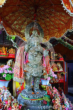 Hindu sacred elephant statues Ganesha, god of Hindu people worshiped Ganesh Festival Concept Stock Photo