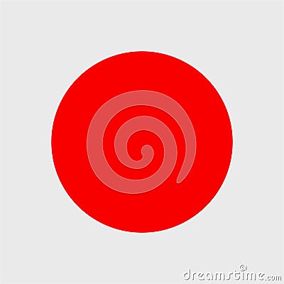 A hindu sign red dot on white background Vector Illustration