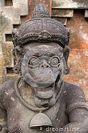 Hindu statue, Tirta Empul temple Stock Photo