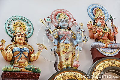 Hindu Statues at Batu Caves Kuala Lumpur Malaysia Stock Photo