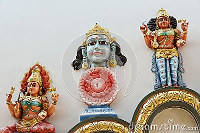 Hindu Statues at Batu Caves Kuala Lumpur Malaysia Stock Photo