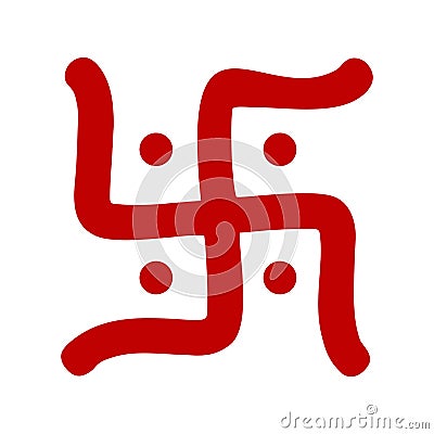 hindu swastika symbol Stock Photo