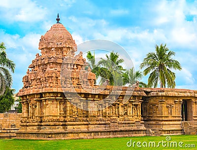 Hindu Temple dedicated to Shiva, ancient Gangaikonda Cholapuram Stock Photo