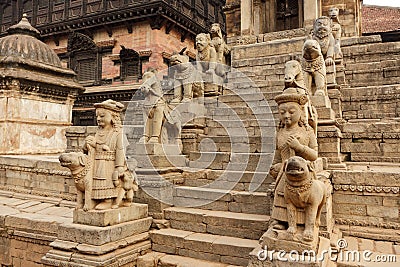 Hindu temple entrance Stock Photo