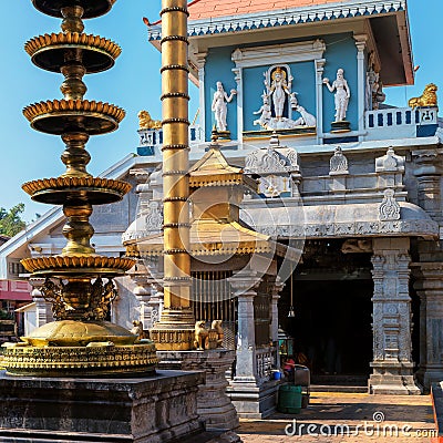 Hindu Temple in GOA, India Stock Photo