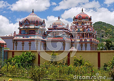 Hindu Temple Mauritius Stock Photo