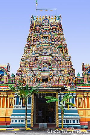 Hindu temple at Kuala Lumpur Malaysia Stock Photo