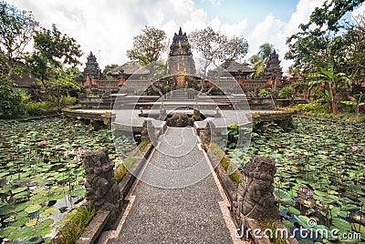 Hindu Temple in Ubud, bali, Indonesia Stock Photo