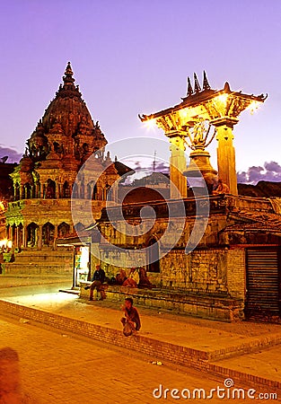 Hindu temples- Nepal Editorial Stock Photo