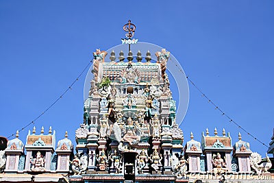 Hinduism Temple In Penang, Malaysia Stock Photo