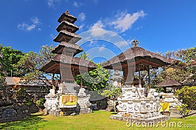 A hinduistic temple in Ubud, Bali, Indonesia Stock Photo