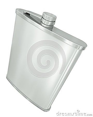 Hip flask Stock Photo