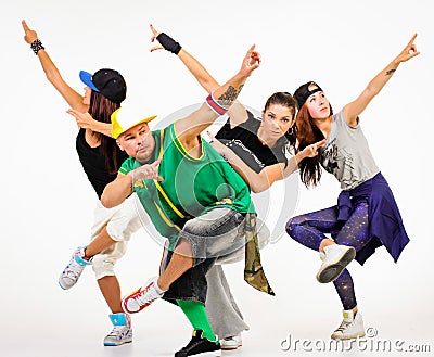 Hip hop gang Stock Photo