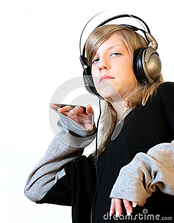 Hip Hop Girl Stock Photo