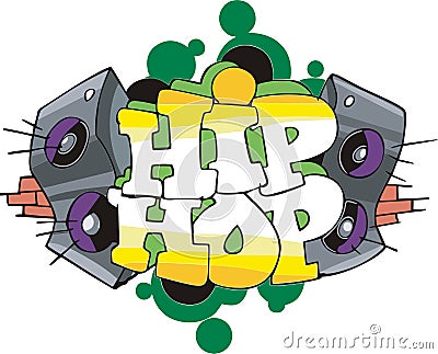 Hip Hop graffiti design Vector Illustration