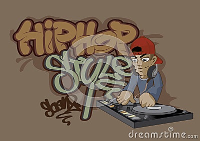 HIP HOP Vector Illustration