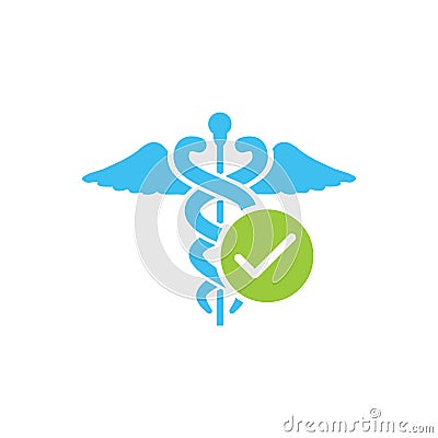 HIPAA Approved Approval or Compliance Icon Graphic Vector Illustration