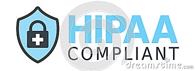 HIPAA Compliance Graphic Vector Illustration