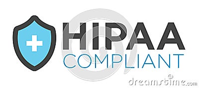 HIPAA Compliance Icon Graphic Vector Illustration