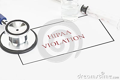 HIPAA Regulations Stock Photo