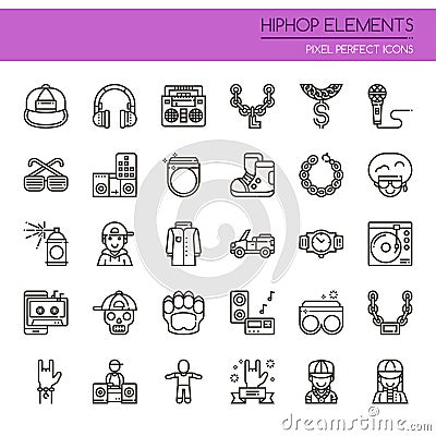 Hiphop Elements Stock Photo