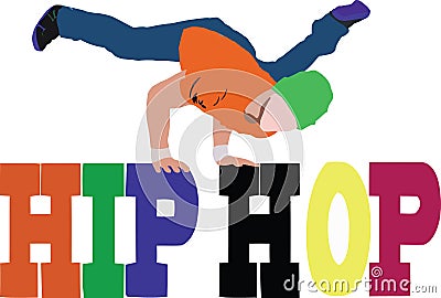 Hiphop street dance Vector Illustration