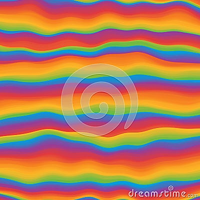 Hippie psychedelic vivid rainbow background. Iridescent gradient. Vector illustration Vector Illustration