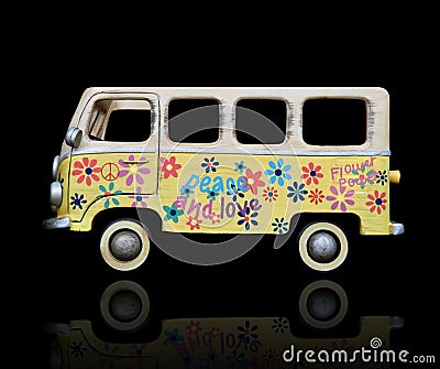 Hippie Van Stock Photo