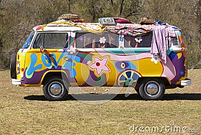 Hippie van Stock Photo