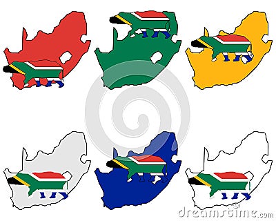 Hippo South Africa Vector Illustration