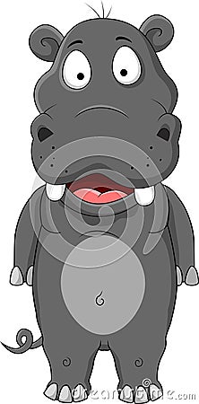 Hippopotamus cartoon Cartoon Illustration