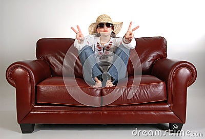 Hippy girl 5 Stock Photo