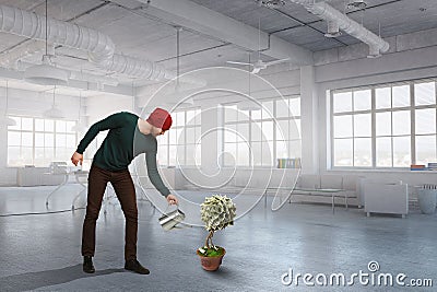 Invest right for better future . Mixed media Stock Photo