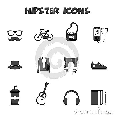 Hipster icons Vector Illustration