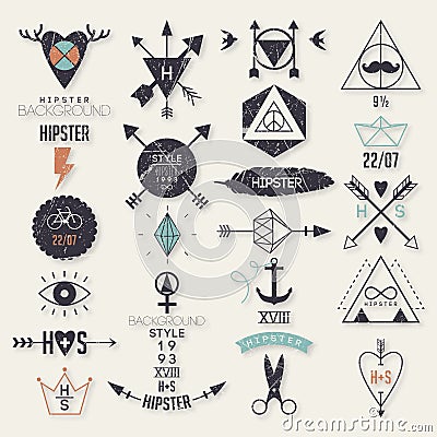 Hipster style elements Vector Illustration