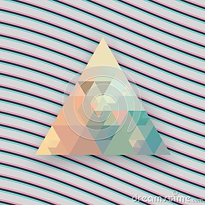 Hipster triangle background Vector Illustration