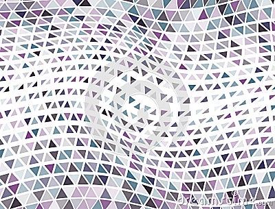 Hipster triangles halftone backdrop. Triangular fade elements cover background. Pixel Vector Illustration