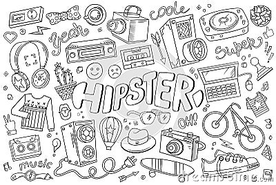 Hipster vector elements Vector Illustration