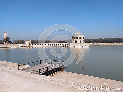 Hiran-minar art culture monument classical Stock Photo