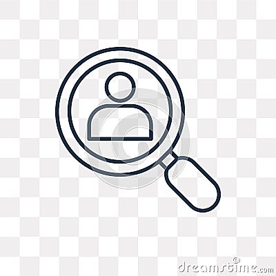 Hire vector icon isolated on transparent background, linear Hire Vector Illustration